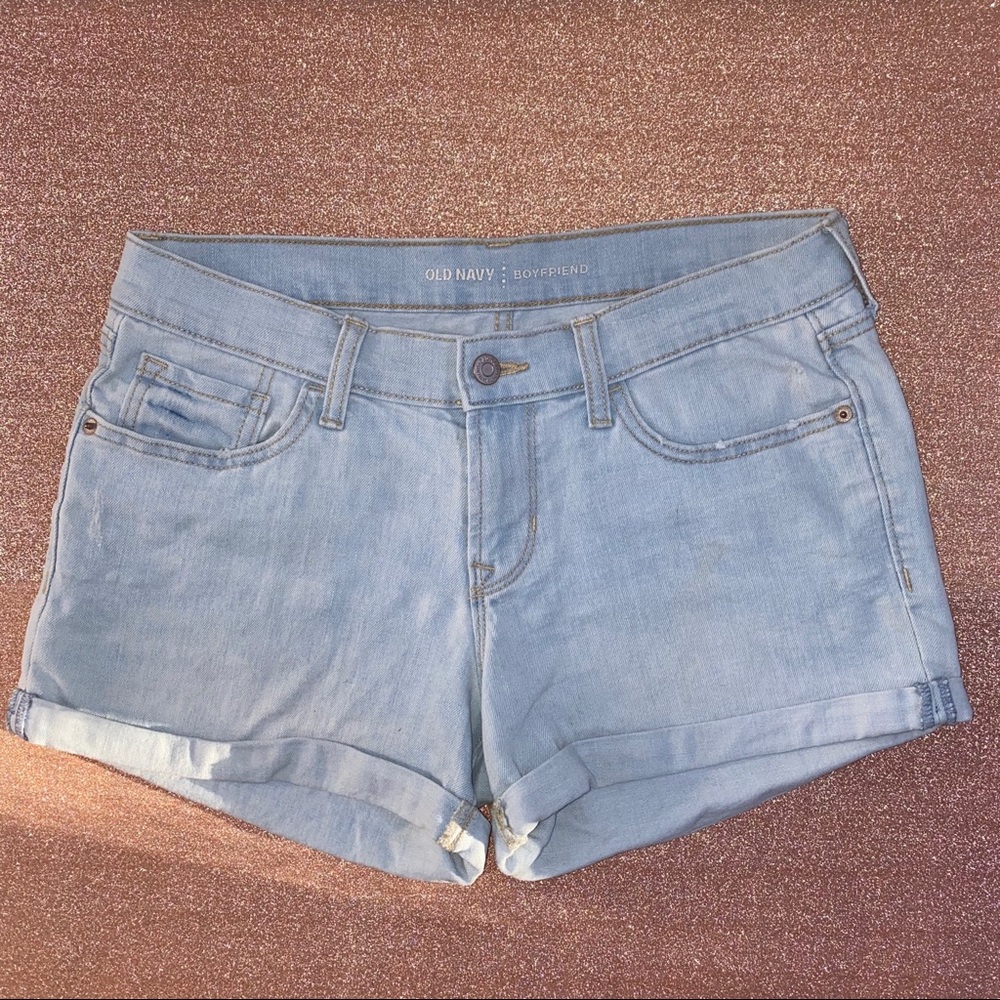 Old Navy boyfriend jean shorts